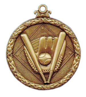 baseball antique medal