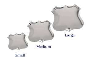 Alternative view of Side Shield Domed - Silver Stainless