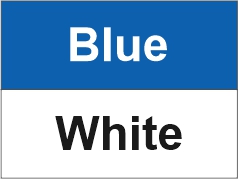 Blue - White