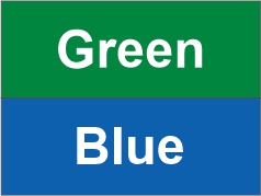 Green – Blue
