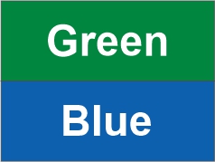 Green - Blue
