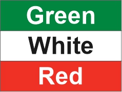 Green – White – Red