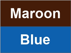 Maroon – Blue