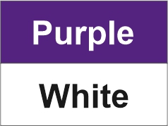 Purple – White