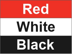 Red - White - Black