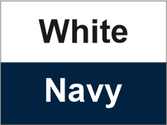 White – Navy