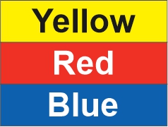 Yellow - Red - Blue
