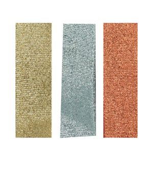 metallic ribbons