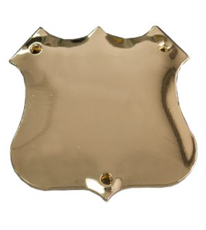 Side Shield Domed - Gold Brass