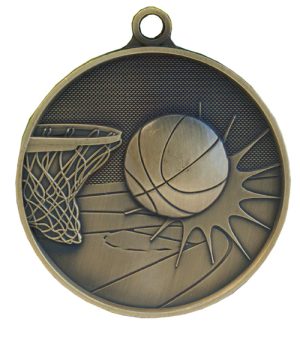 Basketball Antique Medals - 70mm