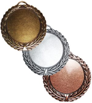 Antique Laurel Medals - 70mm