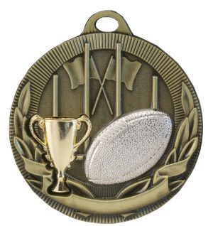 Rugby Aussie Rules 3D Medals - M801G