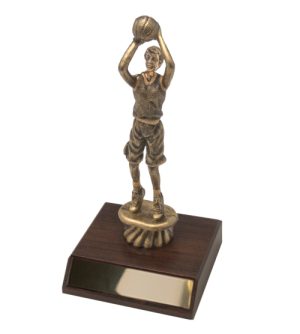 Basketball - Antique Gold Female & Base
