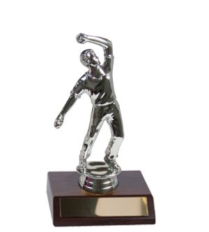 Cricket - Silver Bowler & Base