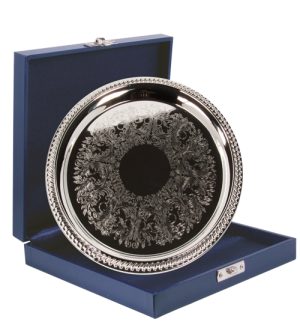 Patterned Gadroon Tray - 10"