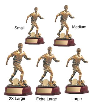 Alternative view of Football Running Male