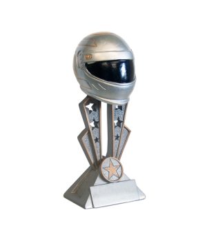 Motorsport Silver Helmet