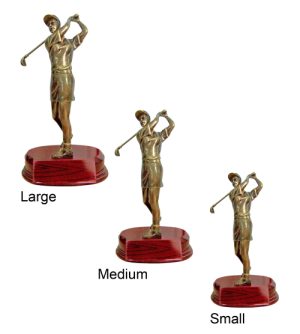 Alternative view of Female Golf Figurine