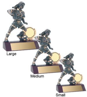 Alternative view of Football Figurine Female