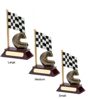 Alternative view of Motor Helmet & Flag