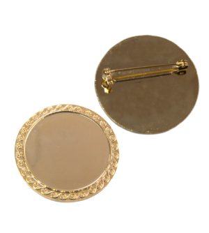Alternative view of Decorative Round Badge - Gold