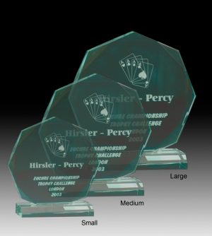 Alternative view of Diamond Cut Octagon Award