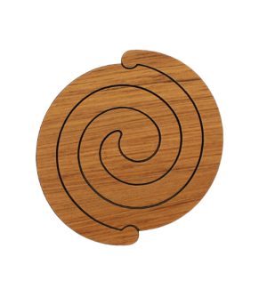 Rimu Coaster Pair - Scroll
