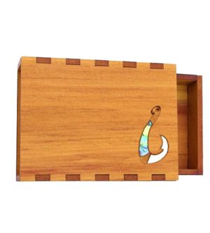 Business Card Box - Paua and Pearl Hook