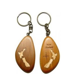 Alternative view of NZ Map Keychain
