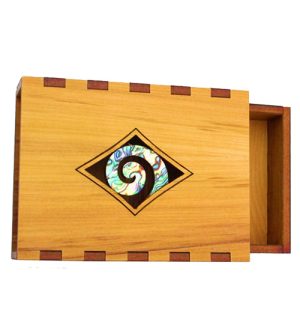 Business Card Box - Paua Koru