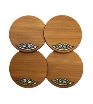 Kauri Coaster Set - Koru e rua