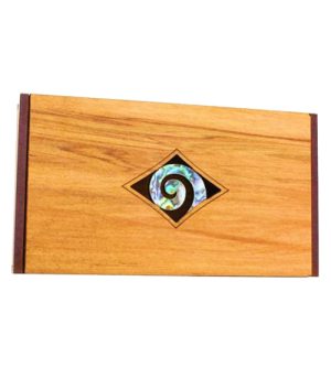 Rimu Trinket Box - Paua Koru