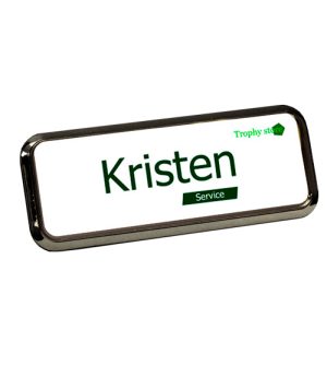 Rounded Rectangle Badge - Small Black