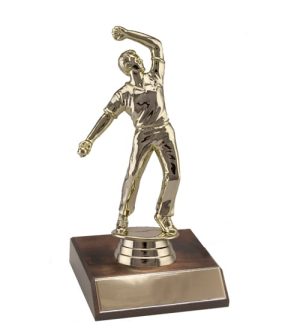 Cricket Bowler - Bright Gold & Base