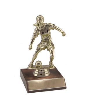 Football Female Figurine & Base