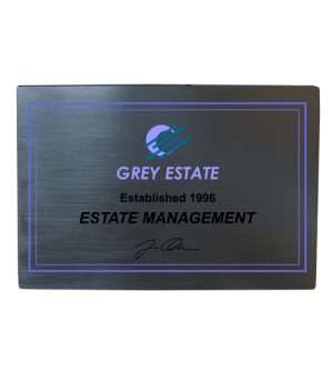 Premium Plaque - Black With Full Colour