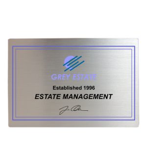 Premium Plaque - Silver With Full Colour