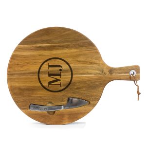 Round Cheese Board & Knife Set