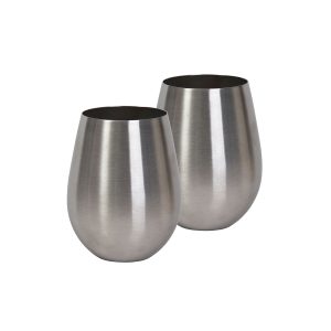 Alternative view of Stemless Stainless Steel Wine Glass Set