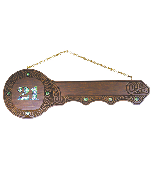 Hand Carved 21st Key - 429 • Apex Trophies & Engraving