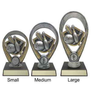 Alternative view of Silver Snap on Holder - Bowling