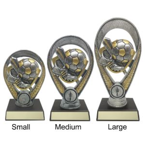 Alternative view of Silver Snap on Holder - Football