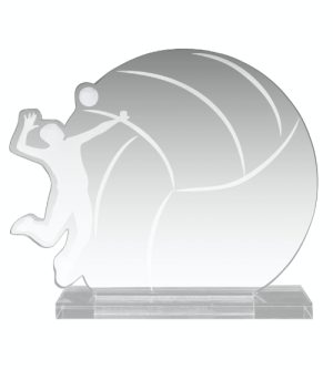 Acrylic Volleyball Circle Award