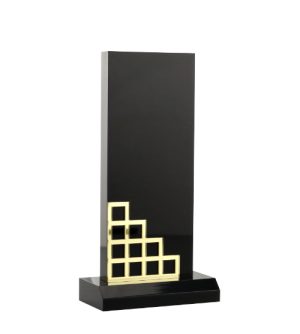 Alternative view of Black Vista Acrylic Block