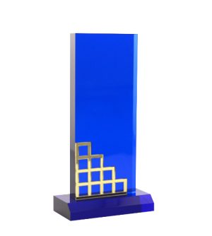 Alternative view of Blue Vista Acrylic Block